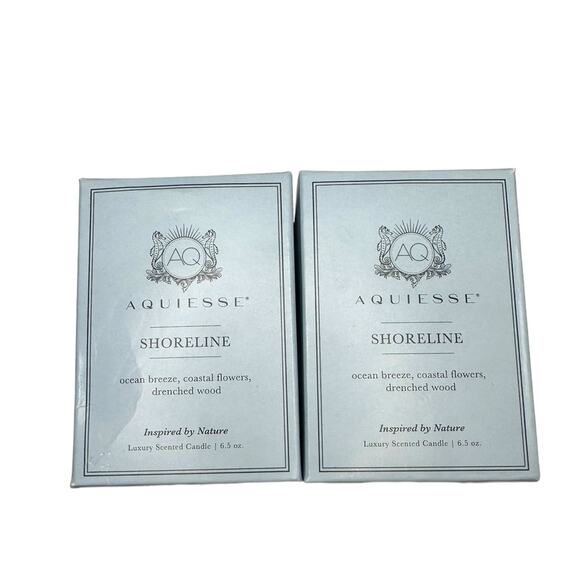 2 Aquiesse Shoreline Luxury Scented Candle 6.5 oz - Picture 2 of 8